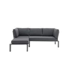 Lounge-Set Widoo, 3-teilig,Aluminium eisengrau ^ MWH Sale