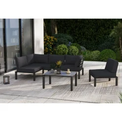 Widoo Sessel Alu eisengrauinkl. Sitz- u. Rueckenkissen ^ MWH Outlet