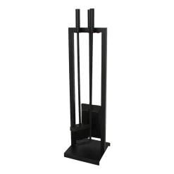 Kaminofenbesteck, 3tlg., Farbe: Schwarz, pulverbeschichtet ^ MyFireTool Clearance