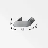 Abschlusskappe Coasix schmal schwarz ^ MyTool New
