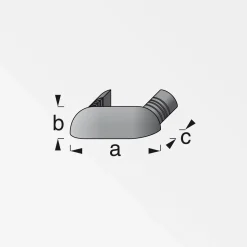 Abschlusskappe Coasix schmal schwarz ^ MyTool New