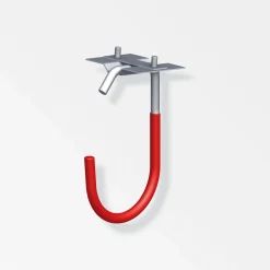 Fahrradhaken 125x 90 mm verzinkt gummiert rot ^ MyTool Online