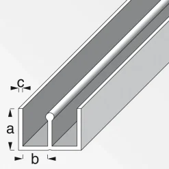 Führungsschienenprofil oben 10 x 18 x 10 mm 1mweiß ^ MyTool Outlet