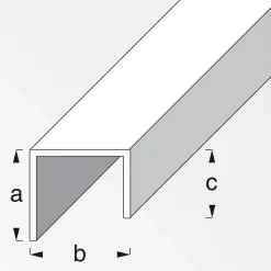 Griffprofil 20 x 22 x 15 cm silber ^ MyTool Outlet
