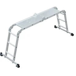 Mehrzweckleiter mit Arbeitsplattform 4 x 3 Stufen ^ MyTool Outlet