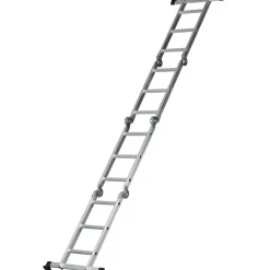 Mehrzweckleiter mit Arbeitsplattform 4 x 3 Stufen ^ MyTool Outlet