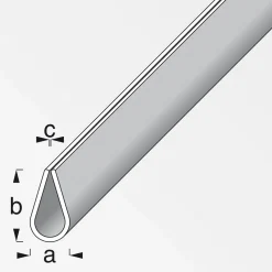 Rahmenprofil 15 mm 1m schwarz ^ MyTool Online
