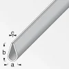 Rahmenprofil 15 mm 1m weiß ^ MyTool