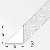Riffelblechwinkel 35,5 mm 1m gleichschenklig blank ^ MyTool Sale