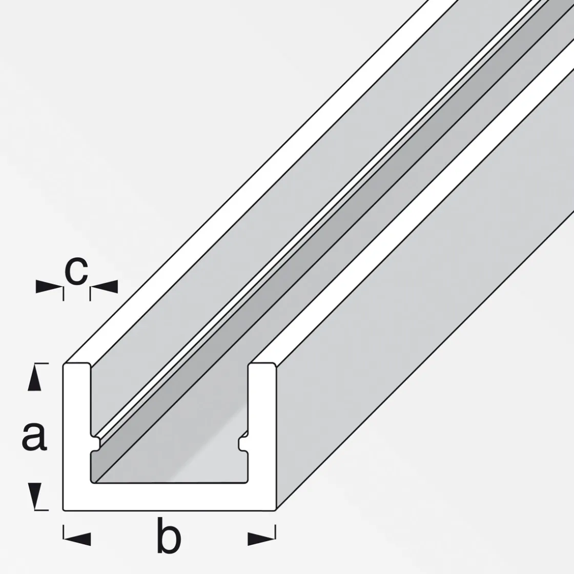 U-Profil 10 x 11,5 x 1,5 cm 2m silber ^ MyTool Online