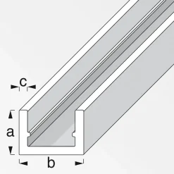 U-Profil 10 x 13,5 x 1,5 mm 1m silber ^ MyTool Clearance