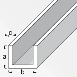 U-Profil 16 x 16 x 16 x 1,5 mm 1m kaltgewalzt ^ MyTool
