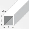Vierkant-Rohr 20 x 20 x 1 mm 1m silber ^ MyTool Sale