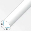 Viertelkreis-Eckleiste selbstklebend 14 mm 1m weiß ^ MyTool Hot
