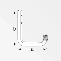 Wandhaken 115 mm verzinkt ^ MyTool