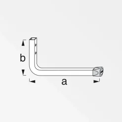 Wandhaken 175 mm verzinkt ^ MyTool Hot
