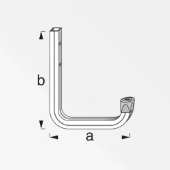 Wandhaken 115 x 140 mm blank ^ MyTool Discount