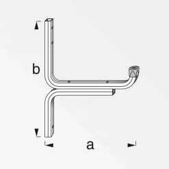 Wandhaken 175 x 220 mm blank ^ MyTool Clearance