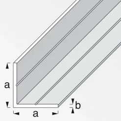 Winkel 15,5 mm 2,5m gleichschenklig weiß ^ MyTool New