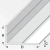 Winkel 29,5 x 53,6 mm 2,5m ungleichschenklig weiß ^ MyTool Sale