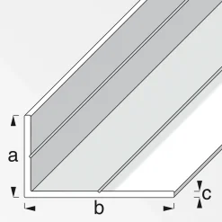 Winkel 11,5 x 19,5 mm 1m ungleichschenlig blank ^ MyTool Discount