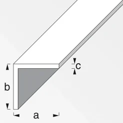 Winkel 0 x 0 mm 1m weiß ^ MyTool