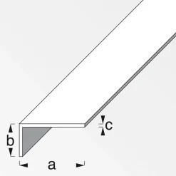 Winkel 25 x 20 x 1,5 cm 2m silber ^ MyTool Hot