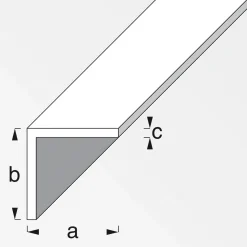 Winkel 15 x 15 x 1 mm 1m silber-eloxiert ^ MyTool Sale