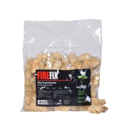 Oeko-Anzuendwolle Wachsgetraenkte Holzwolle 1 kg Sack ^ FIREFIX Discount