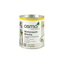 Wohnraum-Wachs Weiß transparent 750ml ^ Osmo New