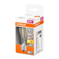 LED-Glühlampe E27 75W klar 10,5 x 6 cm ^ Osram New