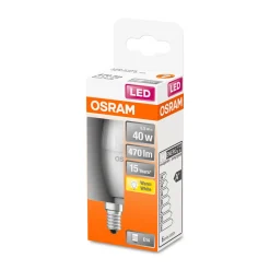 LED-Leuchtmittel E14 warmweiß 40W matt A+ ^ Osram Best