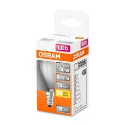 LED-Leuchtmittel E14 60W matt warmweiß ^ Osram Online