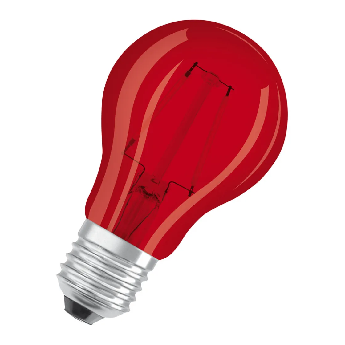 LED-Leuchtmittel Glühlampe E27 2,5W rot ^ Osram Online