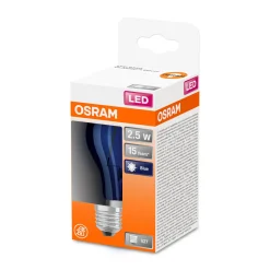 LED-Leuchtmittel Glühlampe E27 2,5W blau ^ Osram Best