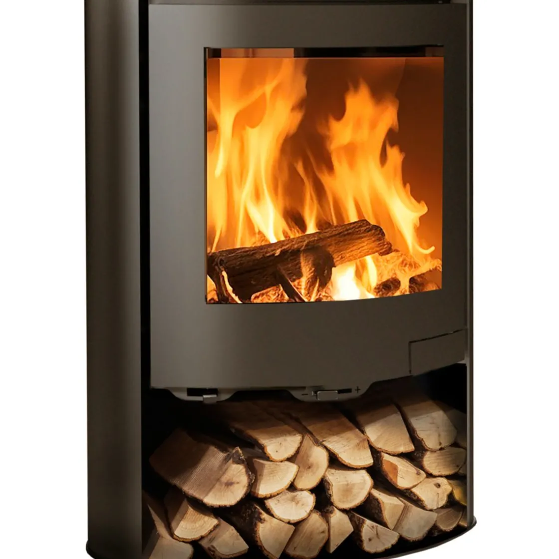Kaminofen Tahoe 6,7kW Zeitbrand Schwarz Metallic ^ Panadero Hot