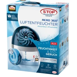 Luftentfeuchter AERO 360 1 x Gerät inkl 1 x Nachfülltab 450 g ^ Pattex Discount