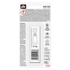 Sekundenkleber Flüssig Mini Trio 3 x 1 g ^ Pattex Hot