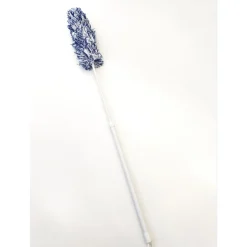Staubwedel Mikrofaser Telestiel blau/weiß ^ Peggy-Perfect Hot