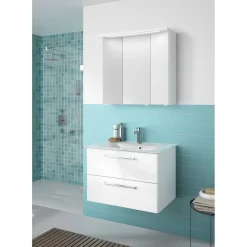 Glaswaschtisch Trentino rechteckig 77 x 1,5 x 50 cm ^ Pelipal Online