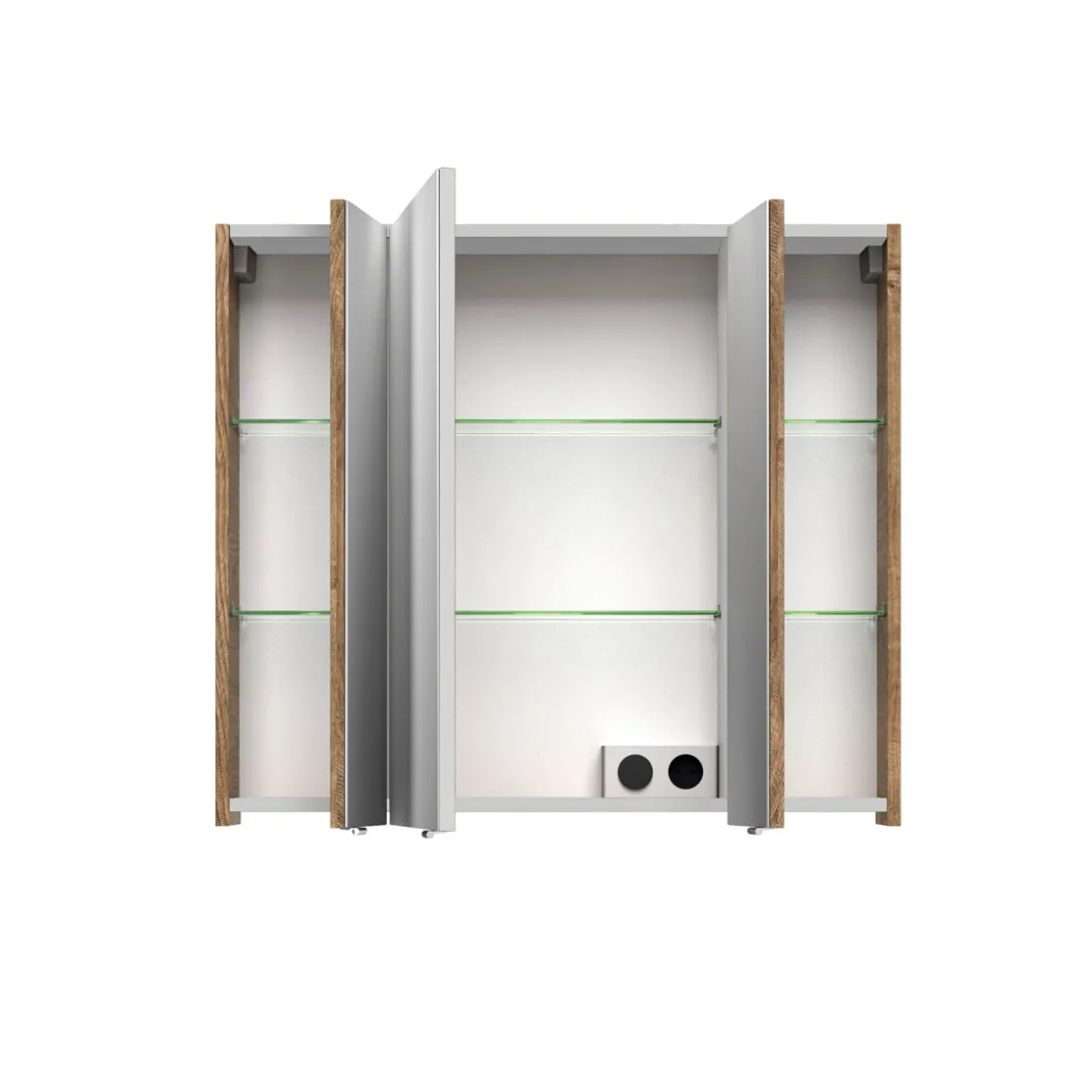 Spiegelschrank Asti braun 82 x 1,6 x 26,5 cm ^ Pelipal Best