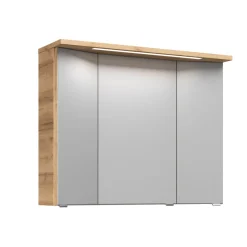 Spiegelschrank Trentino Eiche inkl LED Leuchtmittel ^ Pelipal New