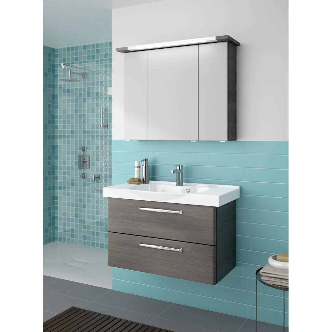 Waschtischunterschrank Trentino grau ^ Pelipal Clearance