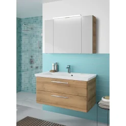 Waschtischunterschrank Trentino Eiche 105 x 51 x 49 cm ^ Pelipal Online