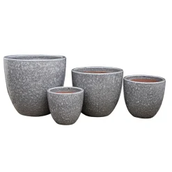 Pflanzentopfserie Glasierter Stein ^ Haveson Sale