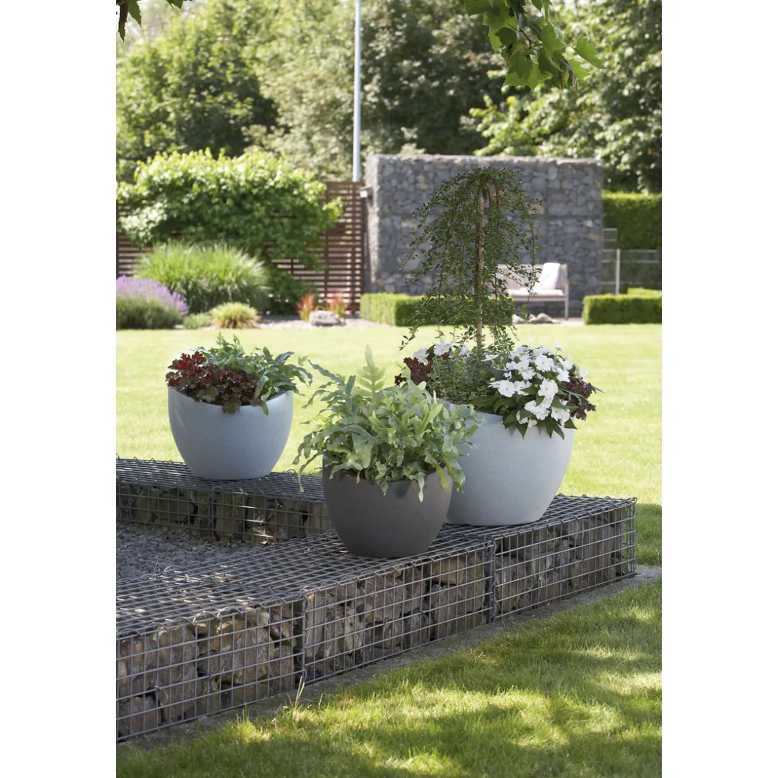 Pflanzgefaess Stony grey /2 ^ Scheurich Sale