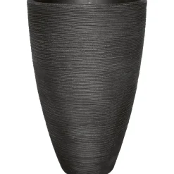 Pflanzgefäß Rillenoptik 40 x 60 cm anthrazit ^ Sale