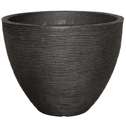 Pflanzgefäß Rillenoptik 31 x 40 cm anthrazit ^ Geli Sale