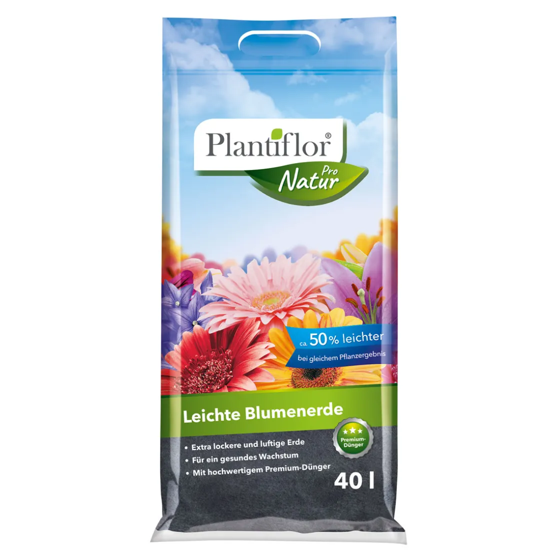 Leichte Blumenerde 40 L ^ Plantiflor Best