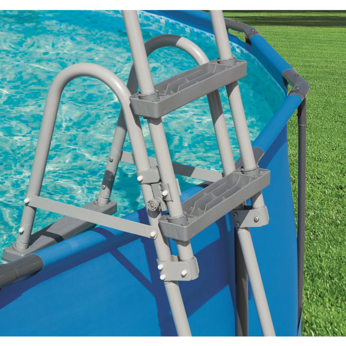 Pool-Sicherheitsleiter für Wandhöhe 107 - 122 cm ^ Best